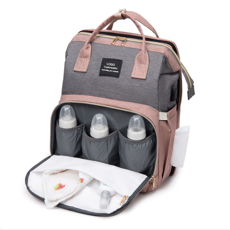 High quality wholesale diaper bag maternal backpack bag diaper bag with changing station