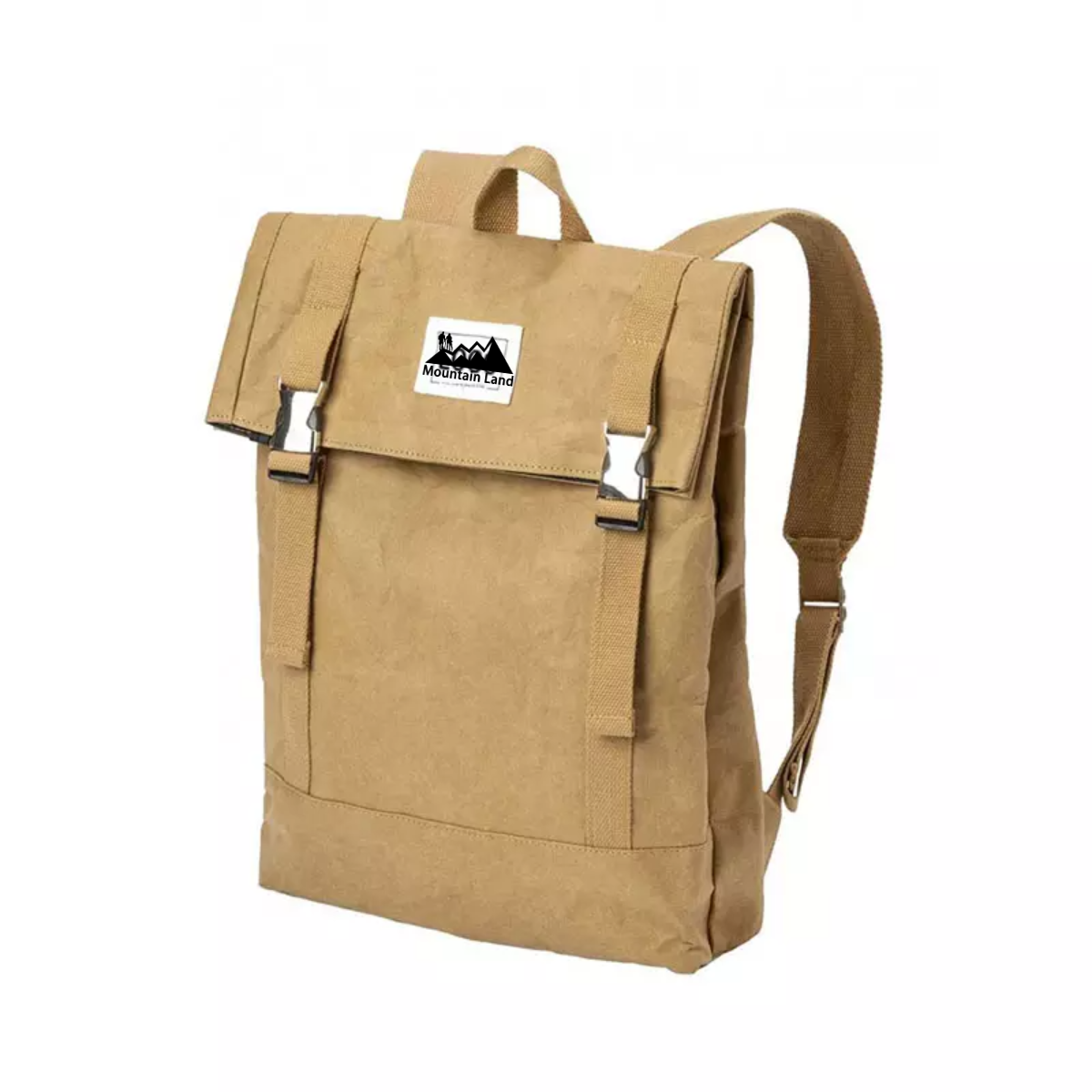paper backpack Washable kraft paper backpack vegan craft school backpack fashion dupont shoulder bag recycled paper bags